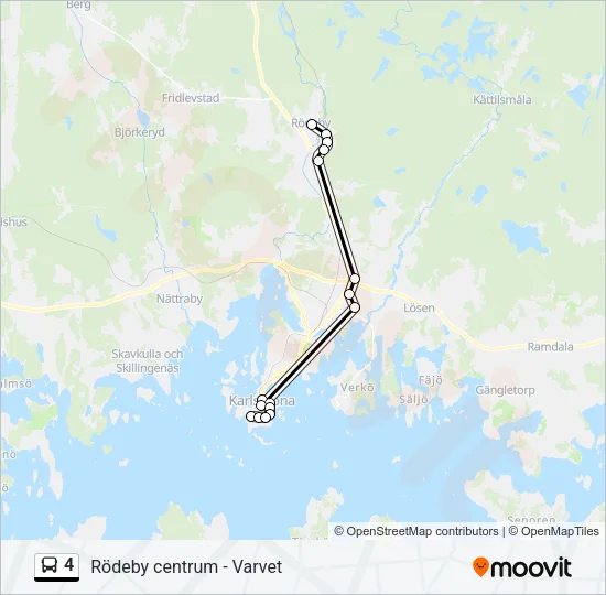 4 Bus Line Map