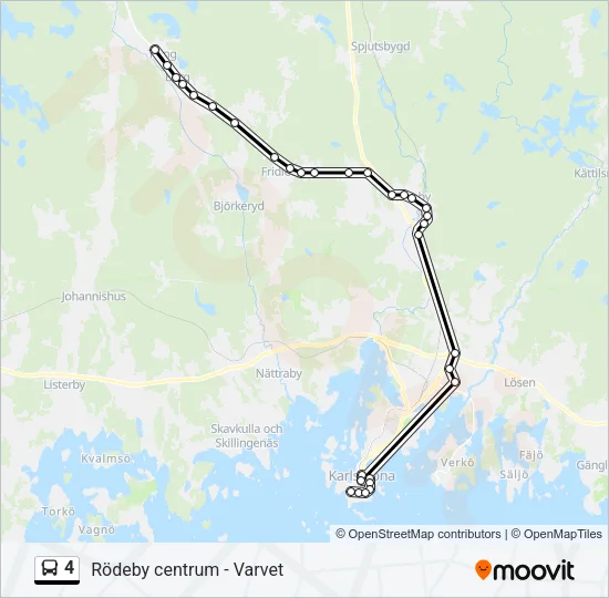 4 Bus Line Map
