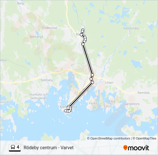 4 Bus Line Map