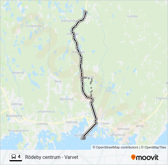4 Bus Line Map