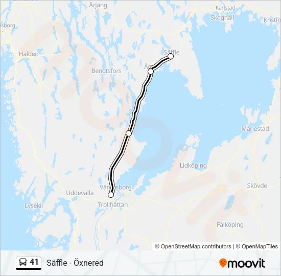 41 Bus Line Map