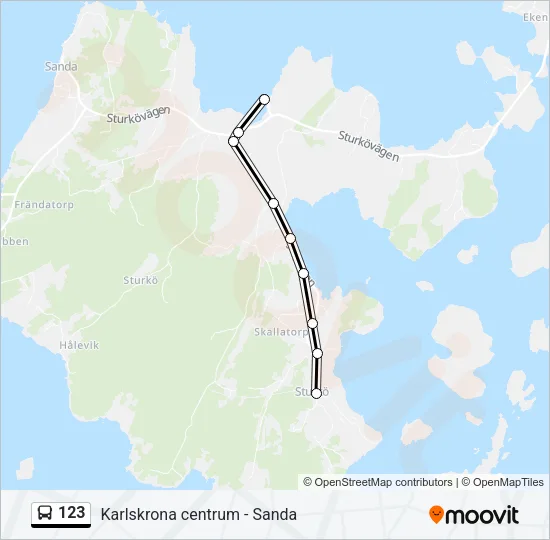 123 Bus Line Map