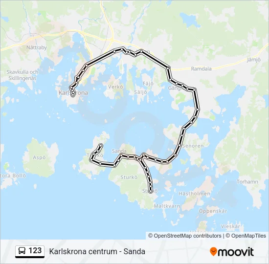 123 Bus Line Map
