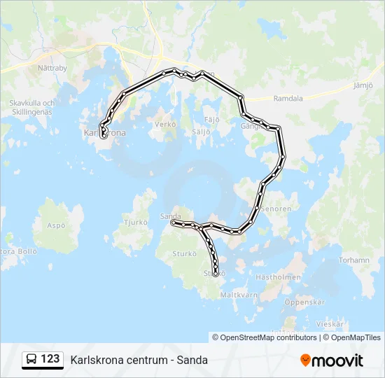 123 Bus Line Map