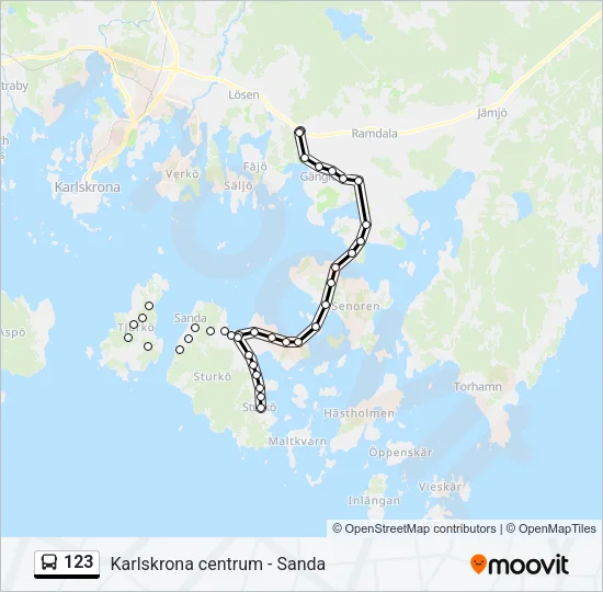 123 Bus Line Map