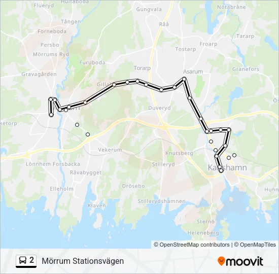 2 Bus Line Map