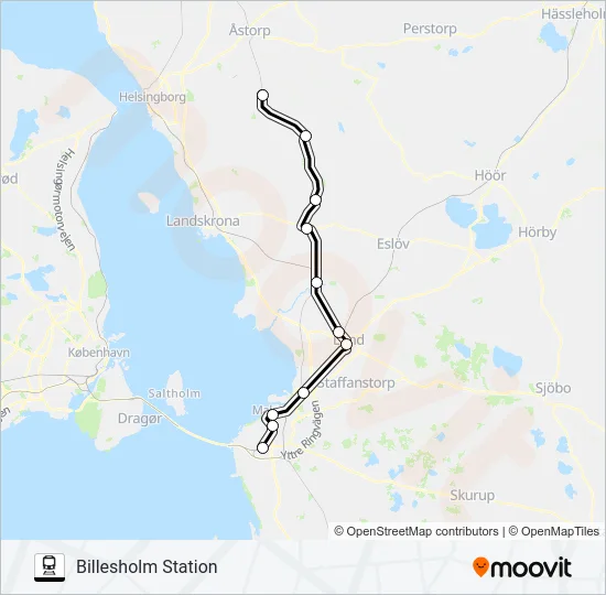 PÅGATÅGEN  Line Map