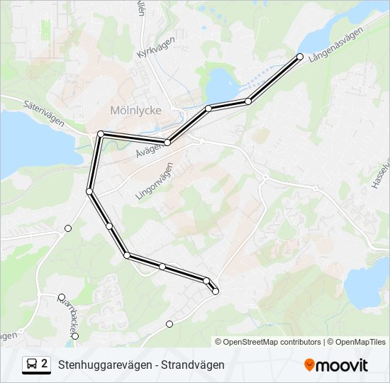 2 bus Line Map