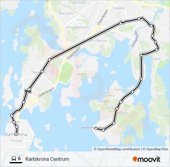 6 Bus Line Map