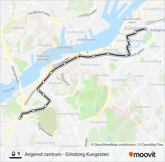 9 Light Rail Line Map