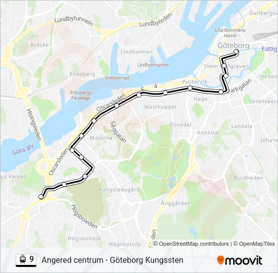 9 Light Rail Line Map