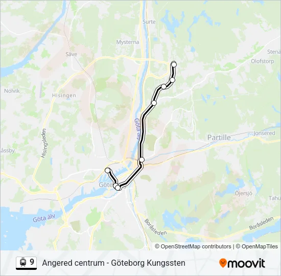 9 Light Rail Line Map