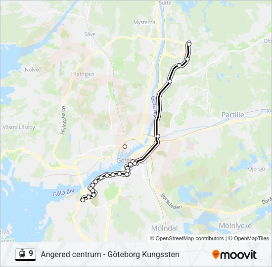 9 Light Rail Line Map
