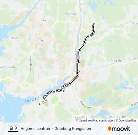 9 Light Rail Line Map
