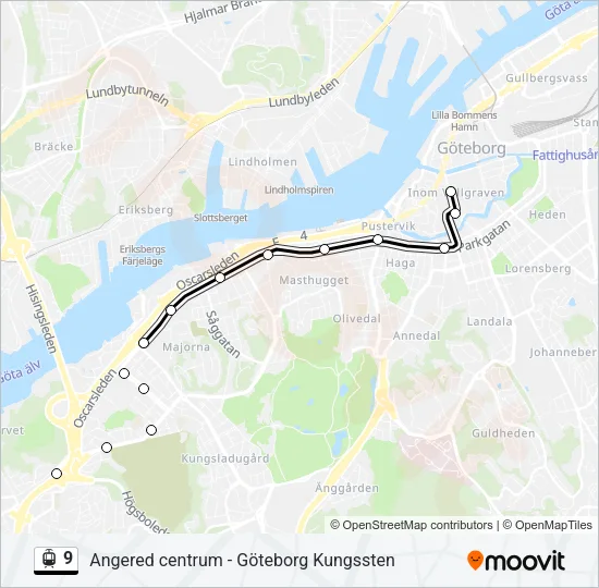 9 Light Rail Line Map