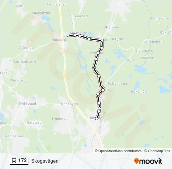 172 Bus Line Map