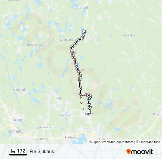 172 Bus Line Map