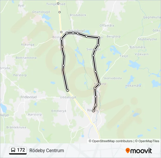 172 Bus Line Map
