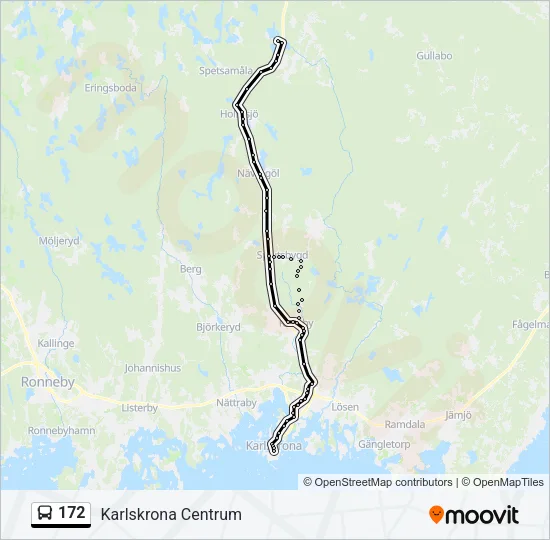 172 Bus Line Map