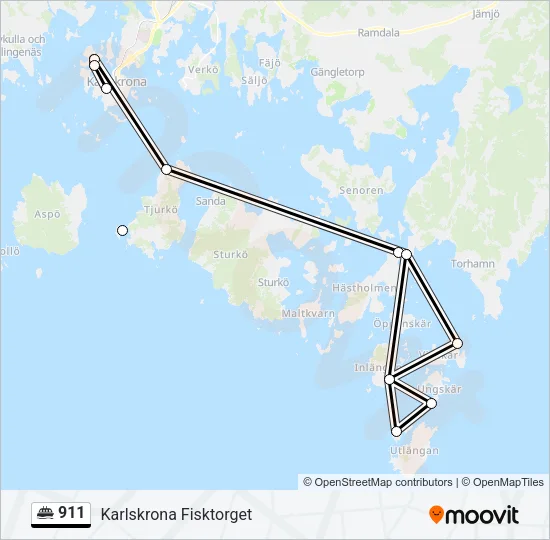 911 Ferry Line Map