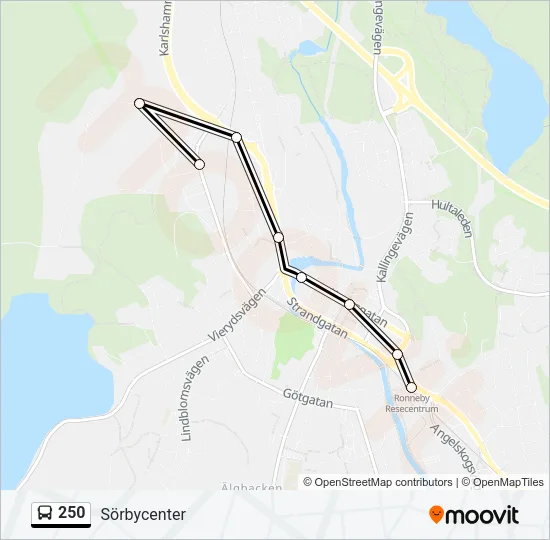 250  Line Map