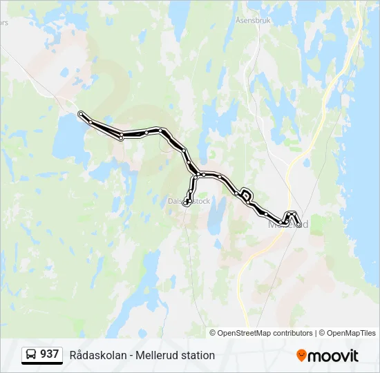937 Bus Line Map