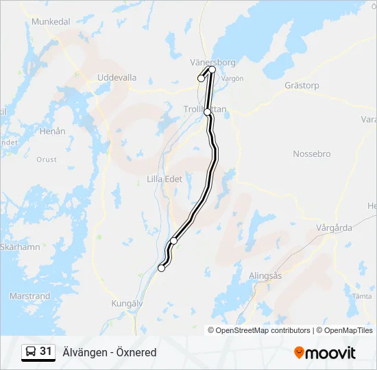 31 Bus Line Map
