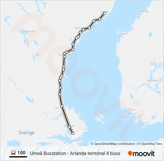 100  Line Map