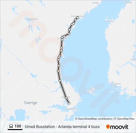 100  Line Map