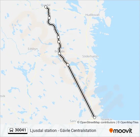 30041 Bus Line Map