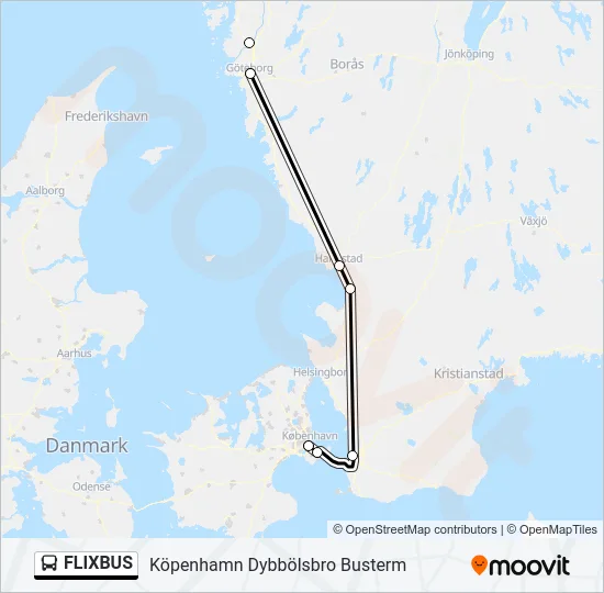 FLIXBUS Bus Line Map