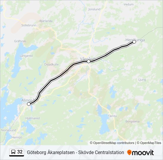 32 bus Line Map