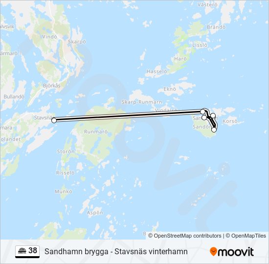 38 ferry Line Map