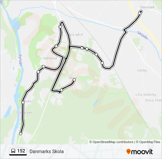 152 Bus Line Map