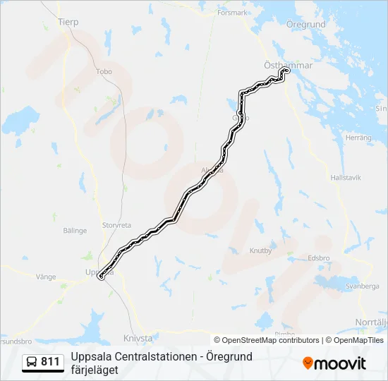 811 Bus Line Map