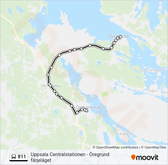 811 Bus Line Map