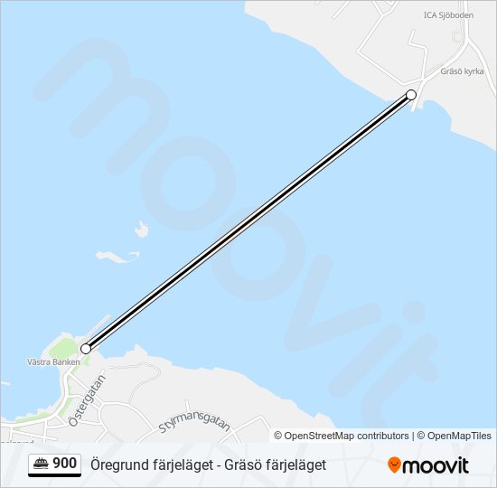 900 ferry Line Map