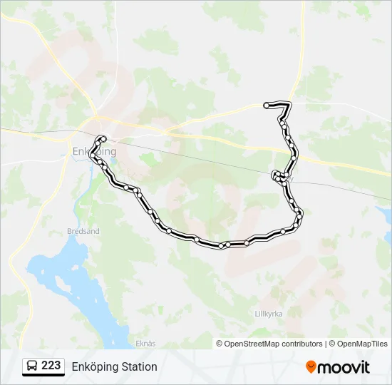 223 Bus Line Map