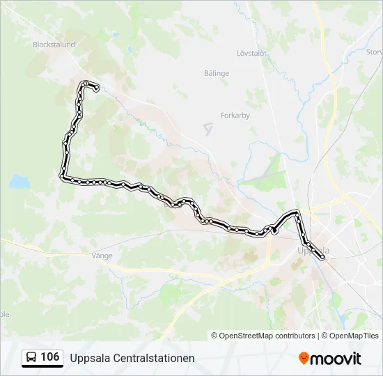 106 Bus Line Map