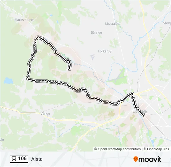 106 Bus Line Map