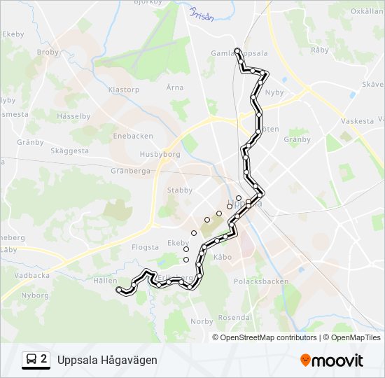 2 bus Line Map