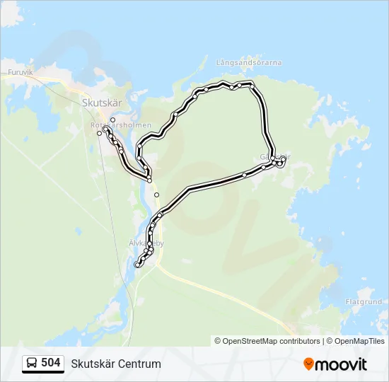 504 Bus Line Map