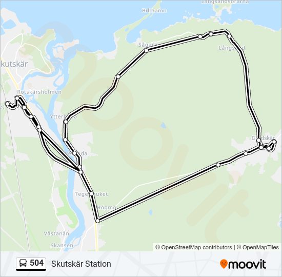 504 bus Line Map