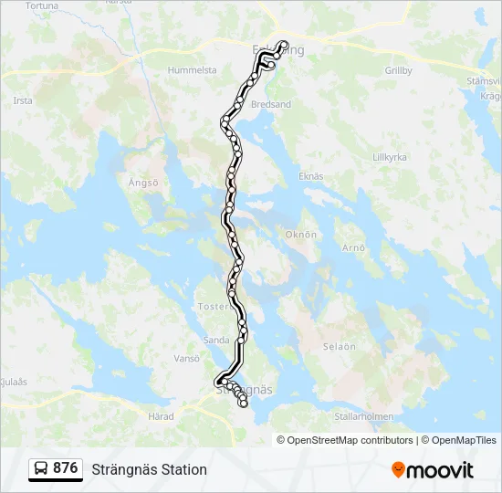 876 Bus Line Map