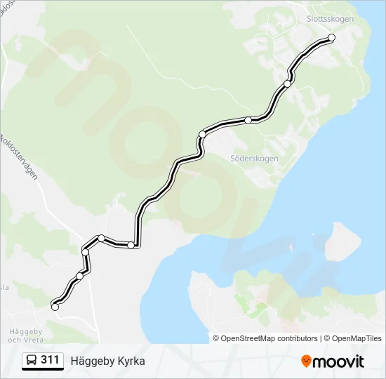 311 Bus Line Map