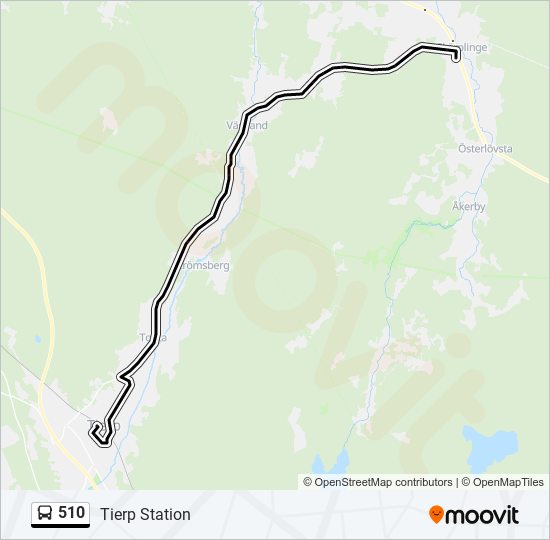 510 bus Line Map