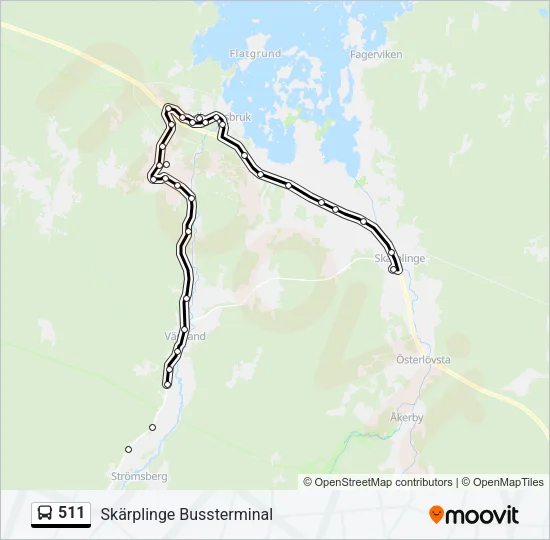 511 Bus Line Map