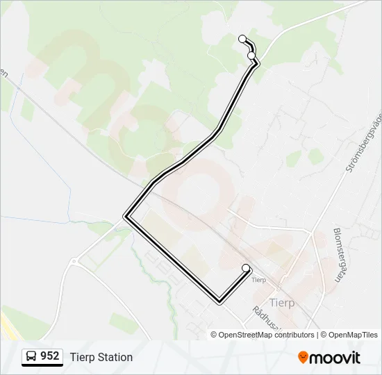 952 Bus Line Map