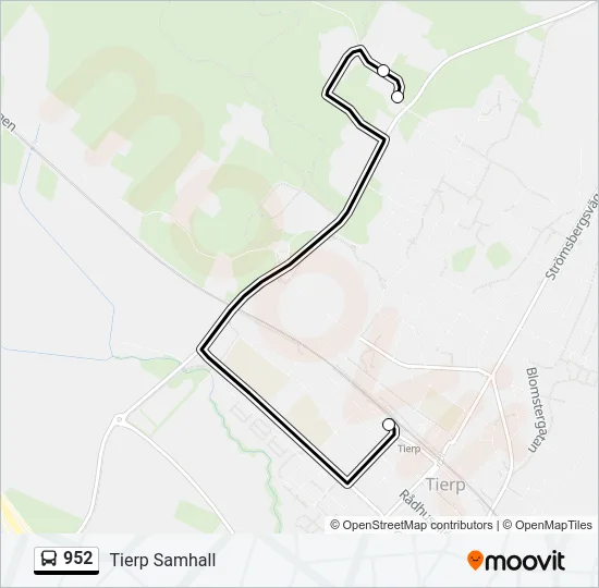 952 Bus Line Map