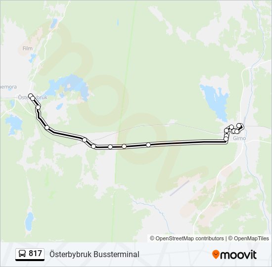 817 bus Line Map